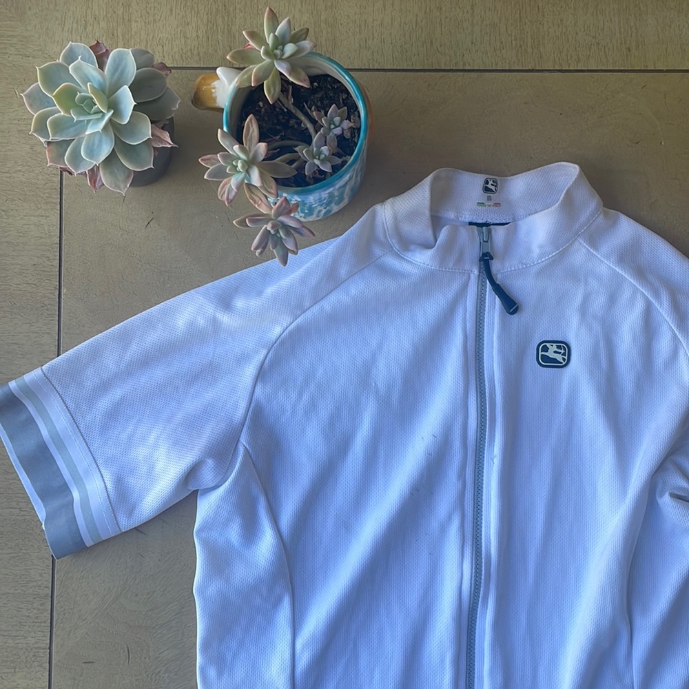 Giordana White Cycling Jersey